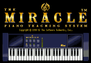 Miracle Piano Teaching System Title Screen